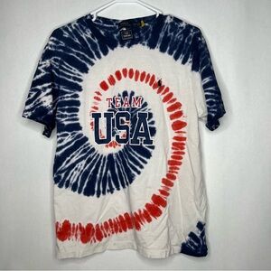 Polo Ralph Lauren Shirt Boys XL 18-20 Cotton Short Sleeve Casual USA Tie Dye